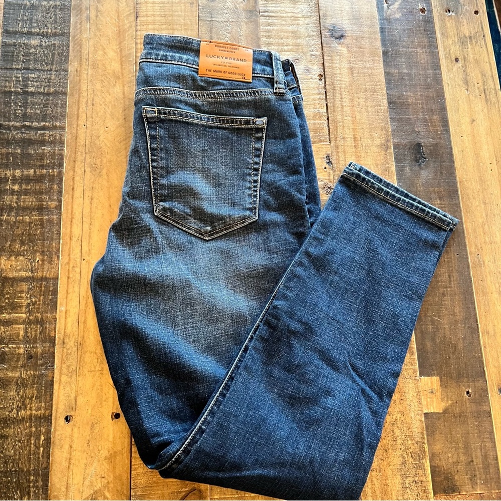 Lucky Brand Women's LOLITA CROP Dark Blue Skinny Jeans